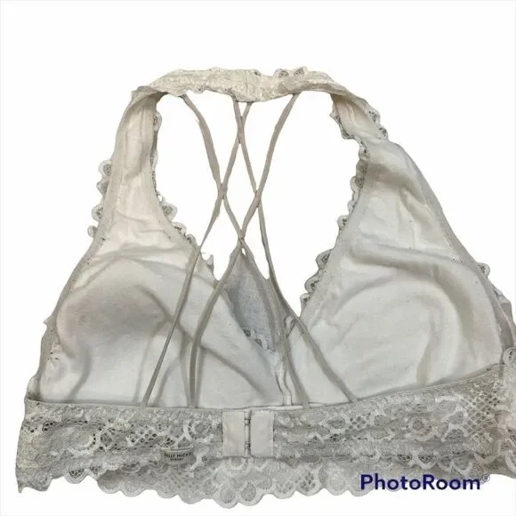 Gilly Hicks Sydney White Lace Bralette Size Large‎ - Picture 10 of 11